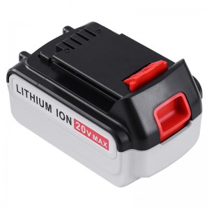 Baterías de repuesto Li-ion 20V 4000mAh para herramientas inalámbricas Black \u0026 Decker LB20, LBX20, LBX4020, LB2X4020